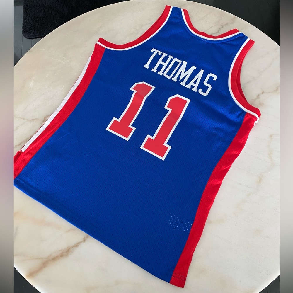Vtg 1988 Mitchell & Ness Detroit Pistons Thomas Jersey